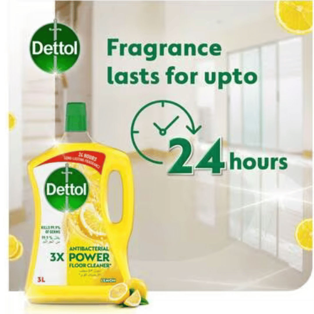 Dettol 4in1 Antibacterial Lemon Floor Cleaner 3L