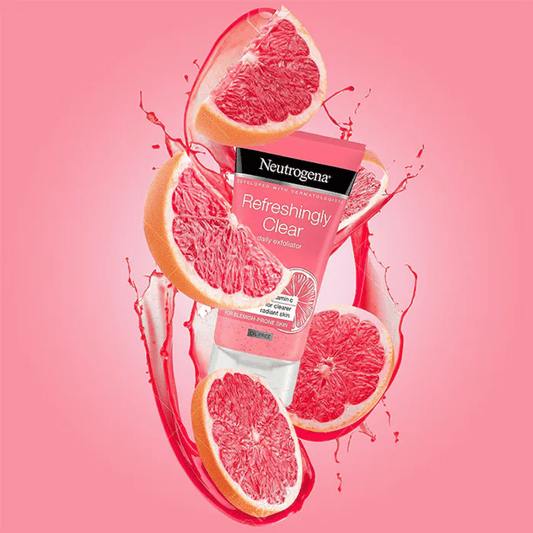 Neutrogena Fresh & Clear Face Scrub, Pink Grapefruit & Vitamin C, 150ml, 20% OFF