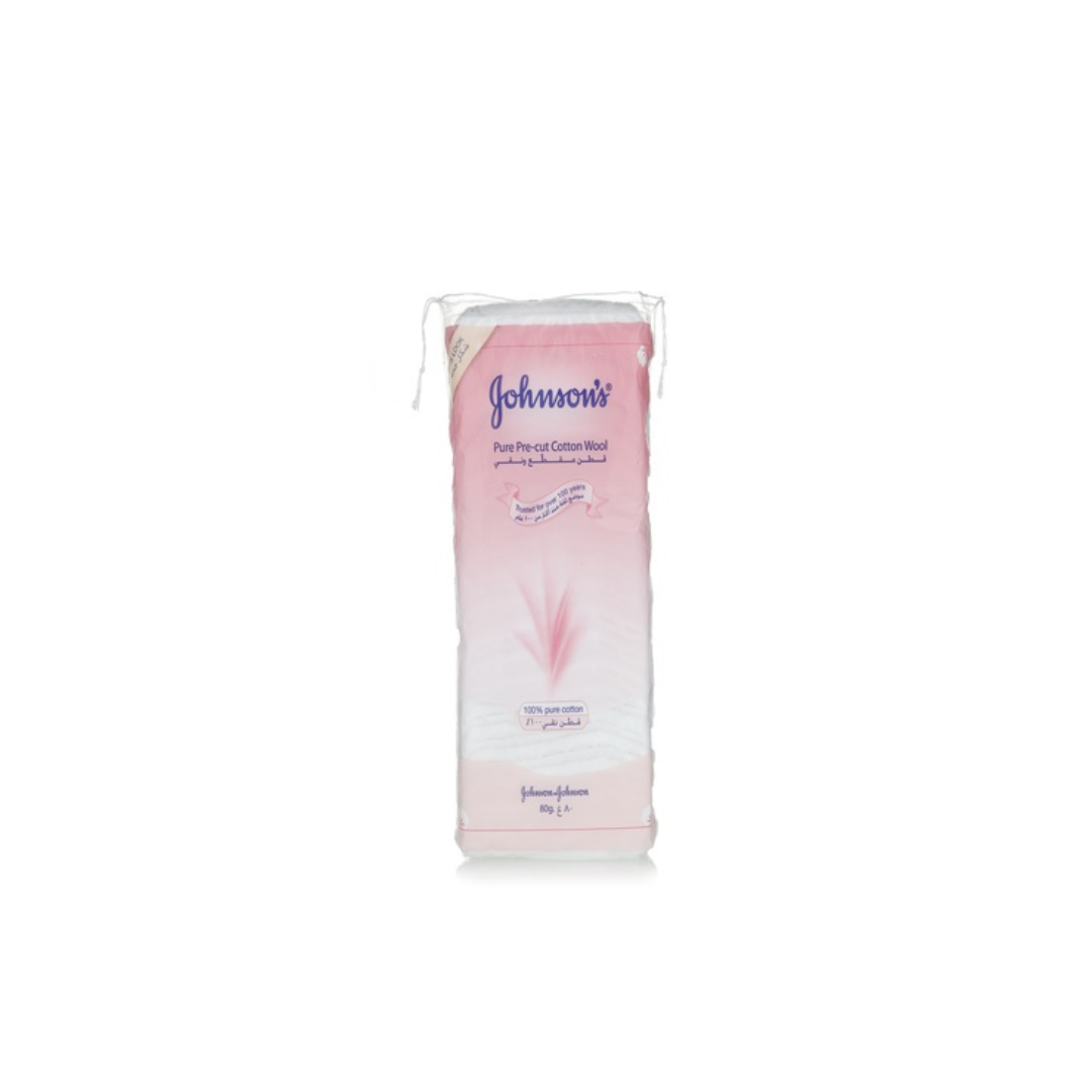 Johnson's Cotton Wool Precut 80s