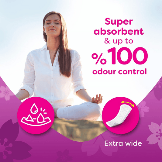 Carefree Plus Large Panty Liners With Aloe Vera 48's, 33% OFF
