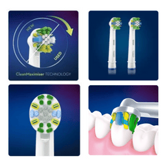 Oral B EB25-2 Floss Action Brush Heads 2 Pack