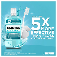 Listerine Mouthwash Cool Mint Zero Alcohol, 500ml