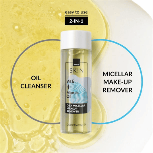 Avon SK!N Oil Infused Oil + Micellar Water, Make-Up Remover, 200ml