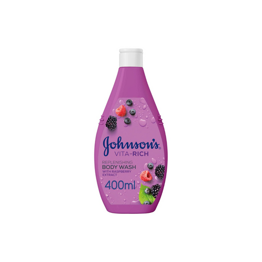 Johnson's Vita-Rich Body Wash Replenishing Berry, 400ml