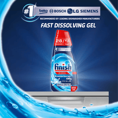 Finish All in 1 Power Gel Dishwasher Cleaner Regular, 650ml