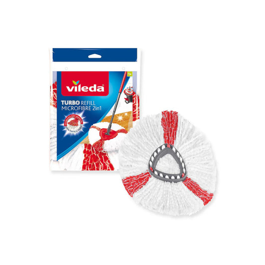 Vileda Turbo floor mop bucket set with foot pedal activated spinning wringer |Telescopic handle 65 – 131 cm | floor mop with spinning wringer | microfibre mop head | deep cleaning with less effort
