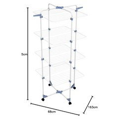 Gimi Dryer 4 Floors Tower Modular Steel, 40m Drying Length