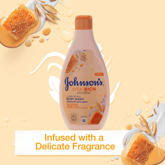 Johnson's Vita-Rich Body Wash Comforting Honey Yogurt, 400ml
