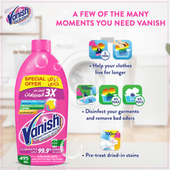 Vanish Stain Remover Liquid Pink 495ml