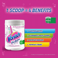 Vanish Oxi Action White Stain Remover Powder 450g, 20% OFF