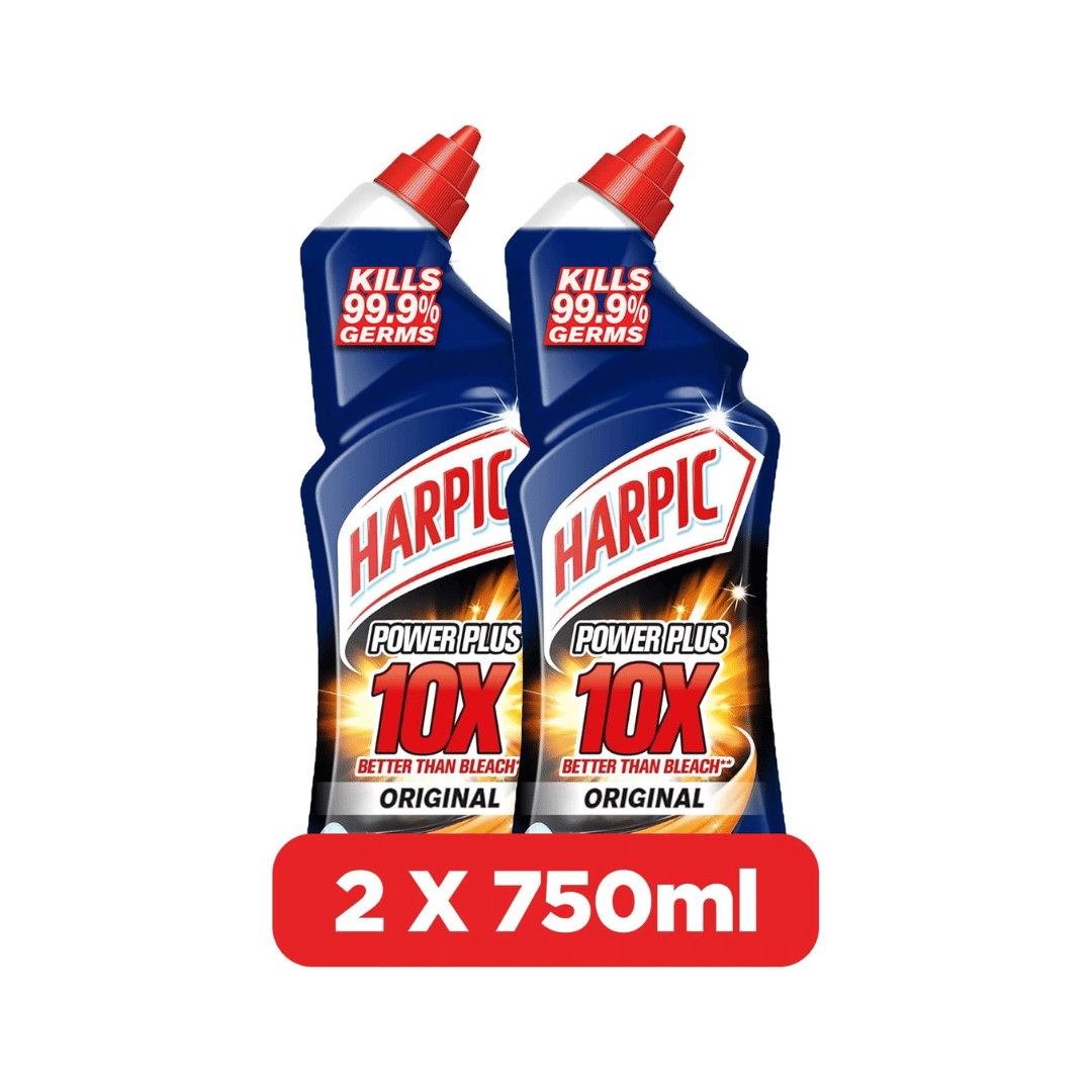 Harpic Original Power Plus Toilet Cleaner, 750ml x2, -30% OFF