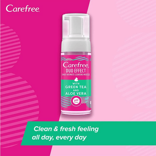 Carefree Duo Effect Intimate Cleansing Mousse, 150ml