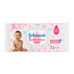 Johnson's Baby Wipes Gentle All Over, 72s