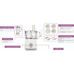 Kenwood Food Processor 750W, Multi-Functional FDP03.C0WH