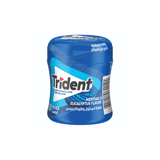 Trident Air Rush Menthol Sugar Free Gum bottle, 60pcs, 84g