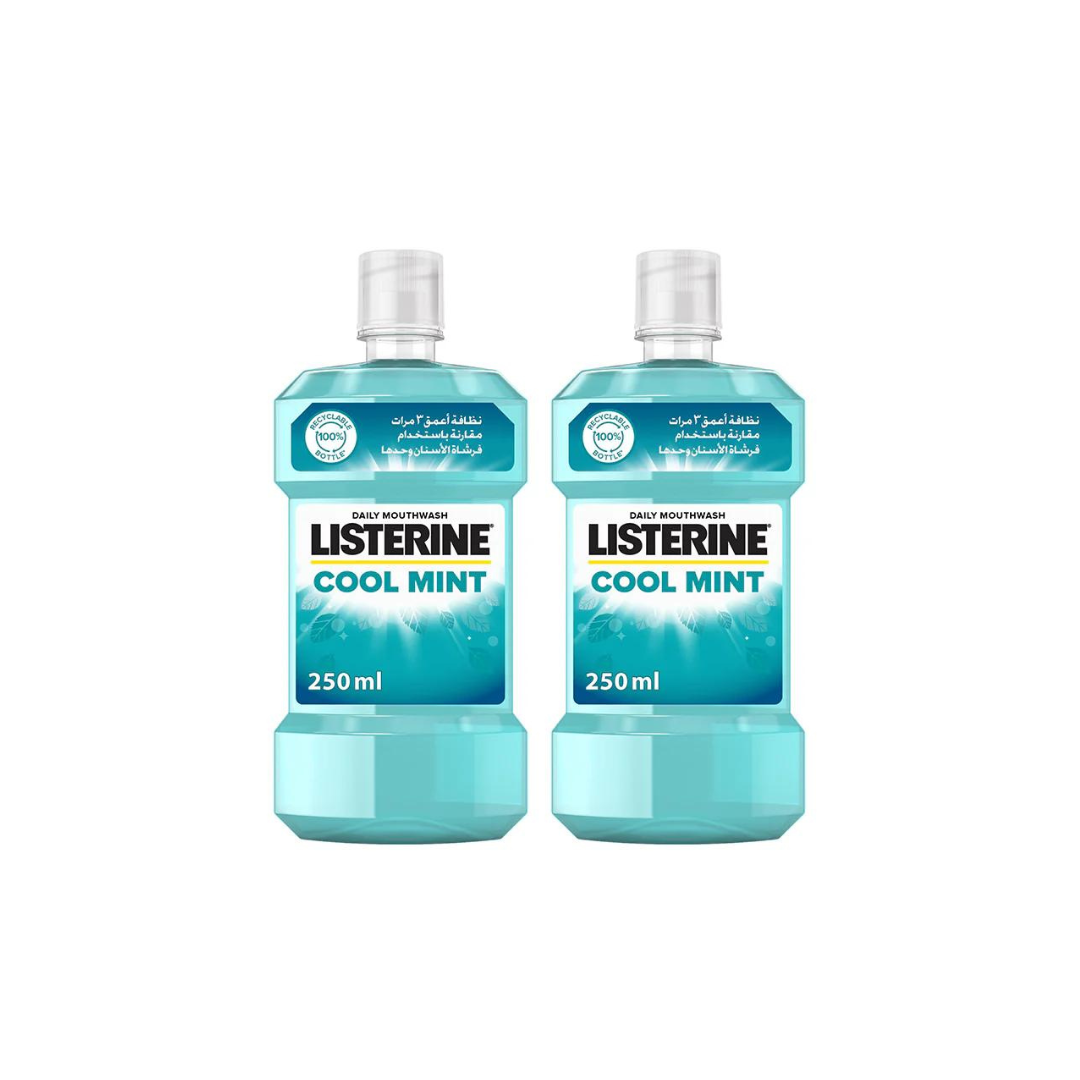 Listerine Mouthwash Cool Mint, 250ml, 2 @ 35% OFF