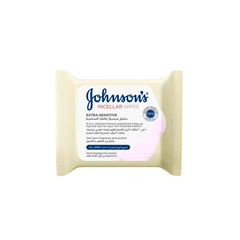 J&J Facial Wipes Micellar Extra Sensitive White, 25s