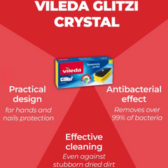 Vileda Scourer Glitzi Crystal, Pack of 3, Special Price