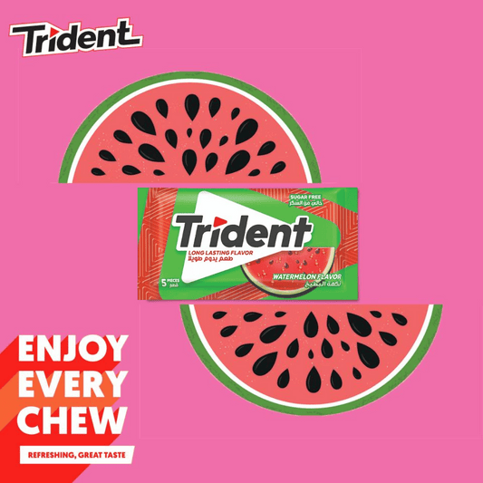 Trident Sugar Free Watermelon Gum 8g, 5 pcs