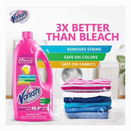 Vanish Fabric Stain Remover Liquid Pink 1L