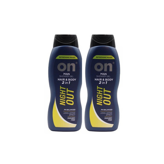 ON Shower Gel Night Out 2x650ml, 20% OFF