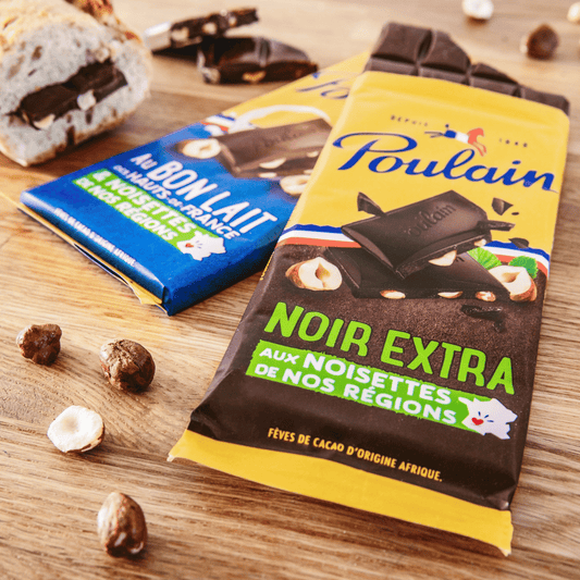 Poulain Noir Extra Noisette, Pack of 2, 100g x 2