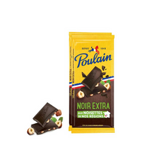 Poulain Noir Extra Noisette, Pack of 2, 100g x 2