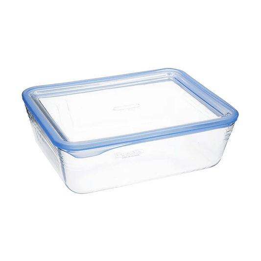 Pyrex Rectangular Roaster, Pure Glass including Lid, 2.6 L 243A000