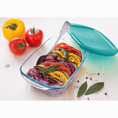 Pyrex Cook & Store Set of 3 Rectangular Dish with Lid, 913S342