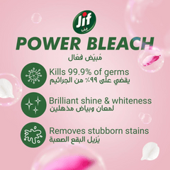 Jif Bathroom Cleaner Floral Breeze, Power Bleach, 750ml