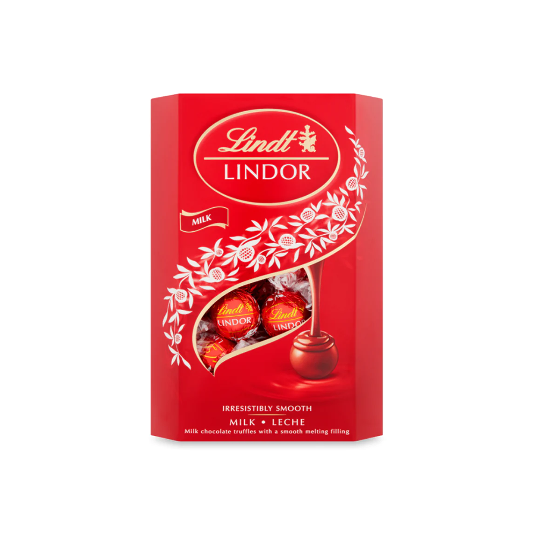 Lindt Milk Chocolate Lindor Truffles Box, 337g
