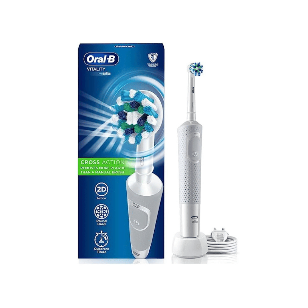 Oral-B Vitality 100 Crossaction Rechargeable Electric Toothbrush White D100.513.1
