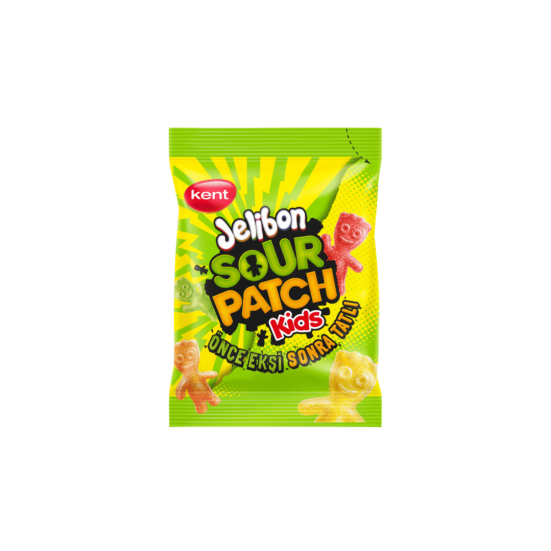 Jelibon Sour Patch Kids, Soft & Chewy Candy 80g