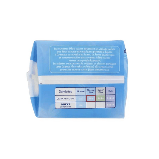 Leader Price Serviettes Hygiéniques Ultra Mince Normale Aile x14