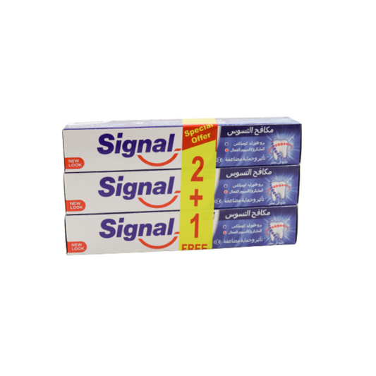 Signal Toothpaste Cavity Fighter 120ml, 2+1 Free