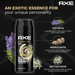 AXE Men Gold Temptation 48h Body Spray, 150ml