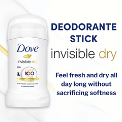 Dove Invisible Dry Antiperspirant Deodorant Stick, 40g