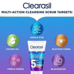 Clearasil Multi Action 5 In 1 Exfoliating Scrub 150ml