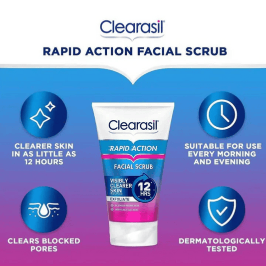 Clearasil Rapid Action Facial Scrub 125ml
