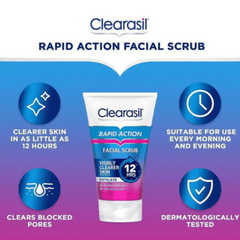 Clearasil Rapid Action Facial Scrub 125ml
