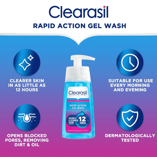 Clearasil Rapid Action Gel Wash 150ml