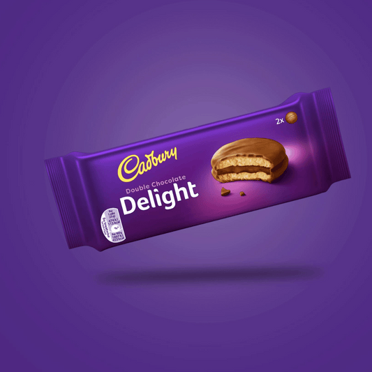 Cadbury Double Chocolate Delight Biscuits, 34g Pack Of 9