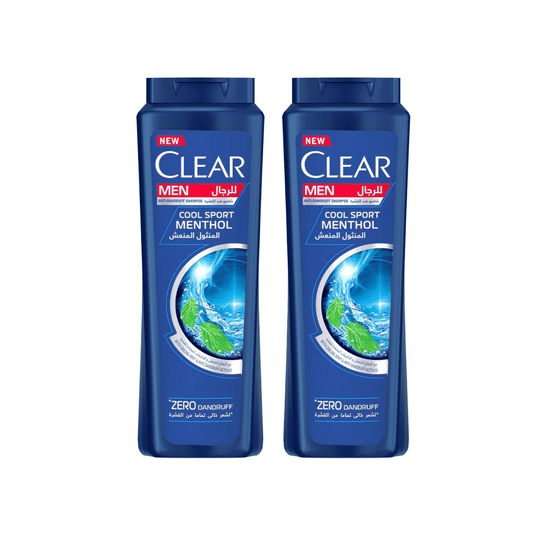 Clear Anti-Dandruff Shampoo Cool Sport Menthol 600ml,2 @ 20% OFF