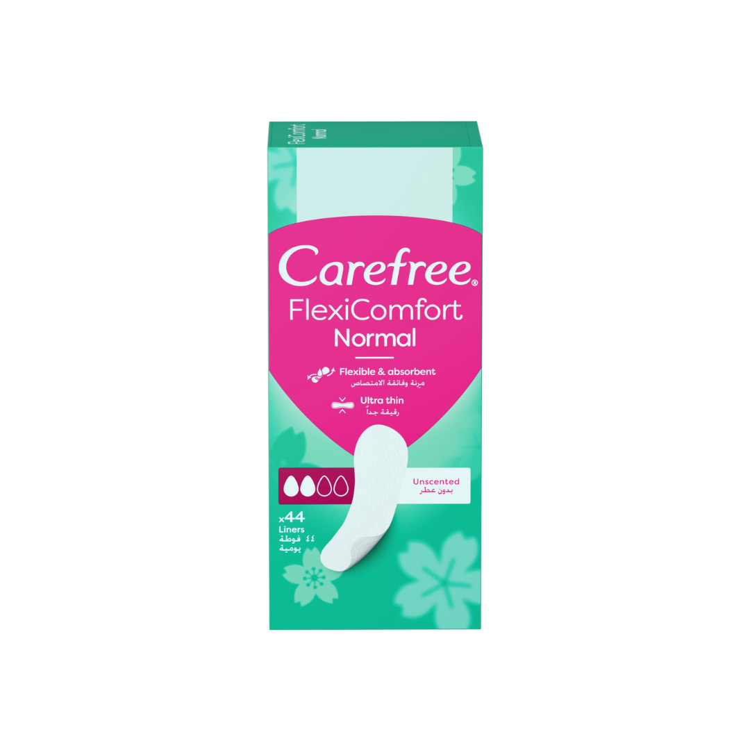 Carefree Flexi Comfort Normal Unscented, 44s