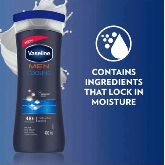 Vaseline Men Cooling Body Lotion 400ml