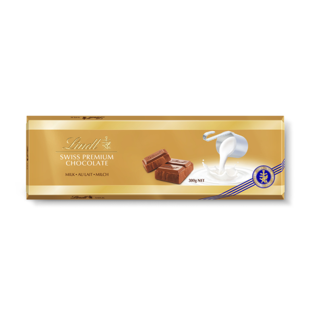 Lindt Swiss Classic Gold Milk Chocolate Tablet 300g