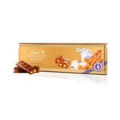 Lindt Swiss Classic Gold Milk Chocolate Hazelnut Tablet 300g