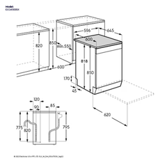 Electrolux 60cm Ultimate Care 300 Semi-Integrated Dishwasher EES47310IX