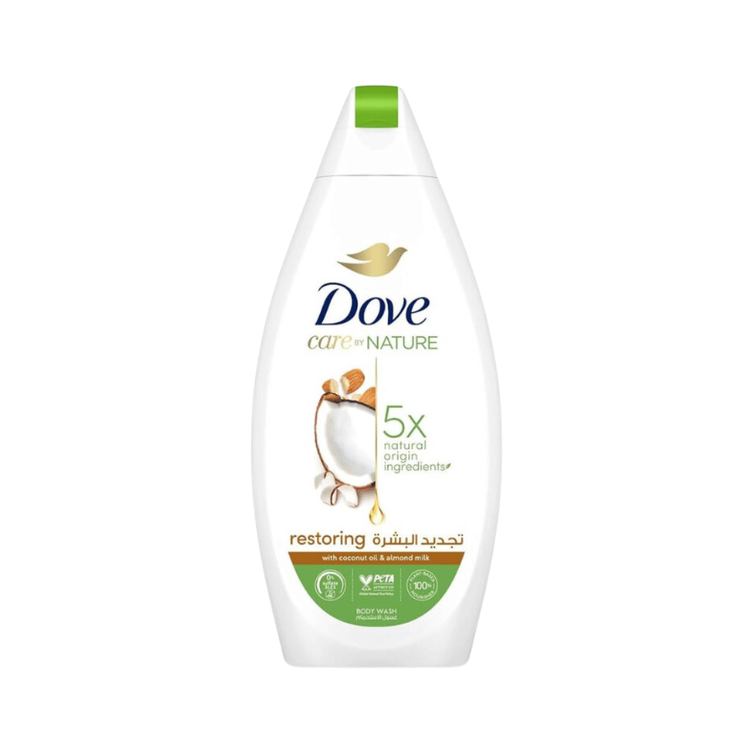 Dove Care By Nature Restoring Body Wash Coconut, 500ml
