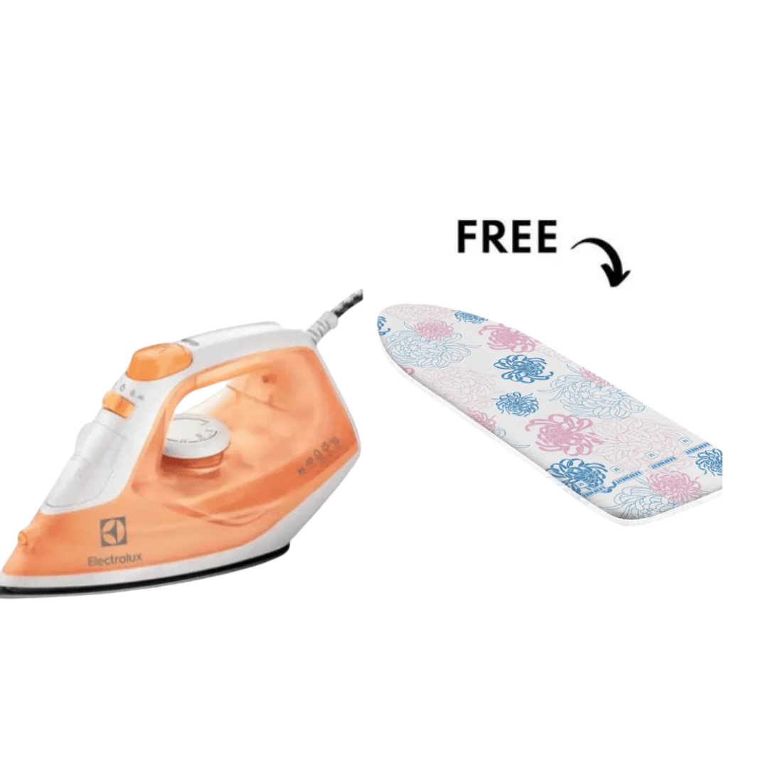 Electrolux EasyLine Steam Iron ESI4007 + Leifheit Ironing Board Cover Free